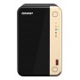 QNAP TS-264 NAS Tower Intel® Celeron® N5095 8 GB 0 TB QNAP QTS Preto, Dourado