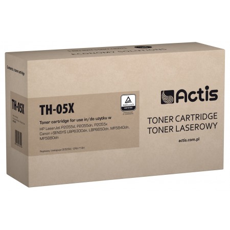 Actis TH-05X Toner (replacement for HP 05X CE505X, Canon CRG-719H- Standard- 6,500 pages- black)