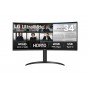 LG 34WR50QK-B monitor de ecrã 86,4 cm (34") 3440 x 1440 pixels Wide Quad HD Preto
