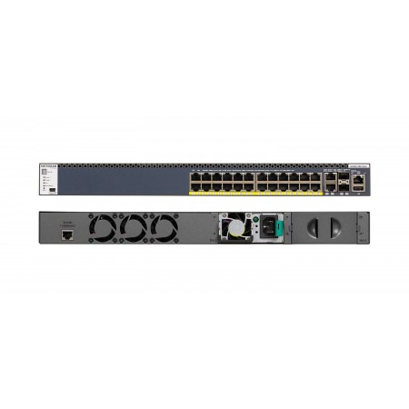 NETGEAR M4300-28G-PoE+(1000W) US EMEA Gerido Gigabit Ethernet (10 100 1000) Power over Ethernet (PoE) 1U Preto