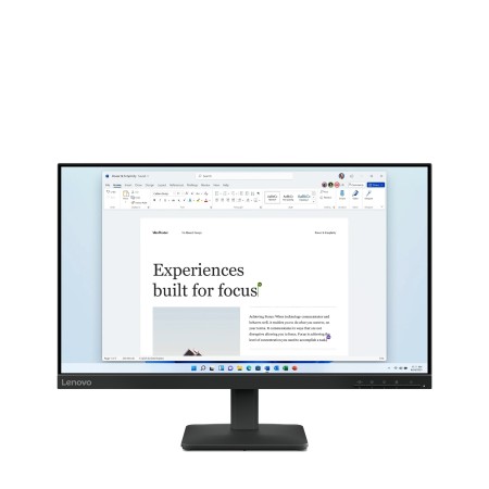 Lenovo L24-4e monitor de ecrã 60,5 cm (23.8") 1920 x 1080 pixels Full HD LCD Preto