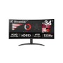 LG 34WR50QK-B monitor de ecrã 86,4 cm (34") 3440 x 1440 pixels Wide Quad HD Preto