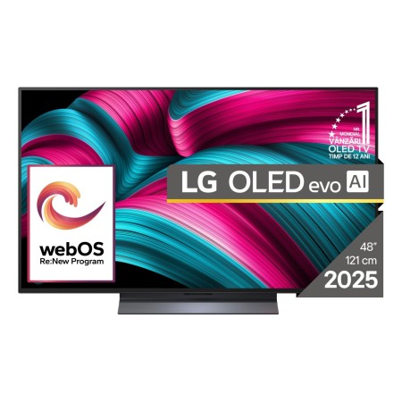 LG OLED evo AI OLED48C51LA TV 121,9 cm (48") 4K Ultra HD Smart TV Wi-Fi Preto