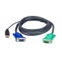 ATEN Cabo KVM USB com SPHD 3 em 1 1,8M