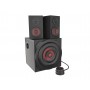 GENESIS Helium 610BT conjunto de colunas 60 W PC Laptop Preto, Vermelho 2.1 canais 2-way 30 W Bluetooth