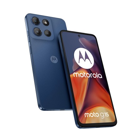 Motorola moto g15 17,1 cm (6.72") Dual SIM Android 15 4G USB Type-C 8 GB 128 GB 5200 mAh Azul marinho