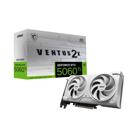 MSI VENTUS GEFORCE RTX 5060 TI 16G 2X OC WHITE PLUS placa de vídeo NVIDIA 16 GB GDDR7