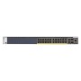 NETGEAR M4300-28G-PoE+ Gerido L2 L3 L4 10G Ethernet (100 1000 10000) Power over Ethernet (PoE) 1U Preto