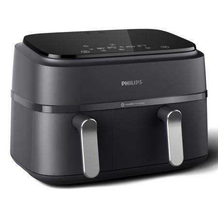Philips 3000 series NA351 00 fritadeiras Duplo 9 l Independente 2750 W Fritadeira a ar quente Cinzento