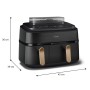 Philips 5000 series NA552 00 fritadeiras Duplo 9 l Independente 2750 W Fritadeira a ar quente Preto