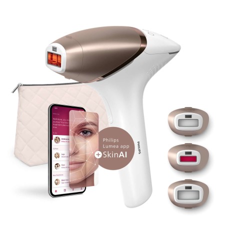 Philips BRI973 00 Depiladora de Luz Pulsada Luz Pulsada Intensa (IPL) Rosa dourado, Branco