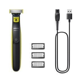 Philips Norelco OneBlade QP2724/10 men's shaver Foil shaver Trimmer Grey, Lime Philips Norelco OneBlade QP2724 10 máquina de barbear Máquina de barbear com lâminas que se adaptam ao contorno do rosto