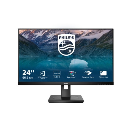 Philips S Line 242S9JML 00 LED display 61 cm (24") 1920 x 1080 pixels Full HD LCD Preto