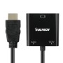 Vultech SN21707 adaptador de cabo de vídeo 1 m VGA (D-Sub) HDMI Type A (Standard) Preto