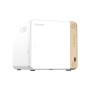 QNAP TS-462-4G servidor NAS e de armazenamento Tower Intel® Celeron® N4505 4 GB DDR4 0 TB QNAP QTS Branco