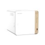 QNAP TS-462-4G servidor NAS e de armazenamento Tower Intel® Celeron® N4505 4 GB DDR4 0 TB QNAP QTS Branco