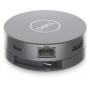 DELL DA305 Com fios USB 3.2 Gen 2 (3.1 Gen 2) Type-C Prateado