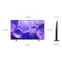 Samsung U8000F UE50U8072FUXXH TV 127 cm (50") 4K Ultra HD Smart TV Wi-Fi Preto