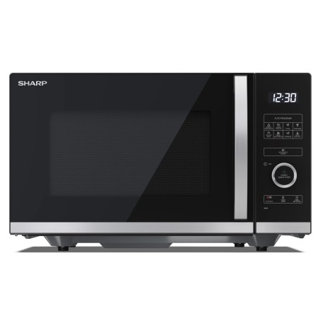 Sharp YC-QS254AE-B microondas Preto, Aço inoxidável Apenas micro-ondas Balcão 25 l 900 W