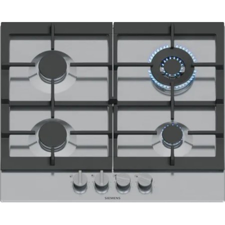 Siemens EC6A5HI90 placa Preto, Aço inoxidável Embutido 60 cm Gás 4 zona(s)