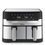 Tefal Dual Easy Fry & Grill EY905D Duplo 8,3 l Independente 2700 W Fritadeira a ar quente Aço inoxidável
