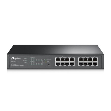 TP-Link TL-SG1016PE switch de rede Gerido L2 Gigabit Ethernet (10 100 1000) Power over Ethernet (PoE) Preto