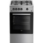 Beko FSG52020FX cooker Freestanding cooker Gas Inox