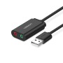 Ugreen 30724 placa de som 2.0 canais USB