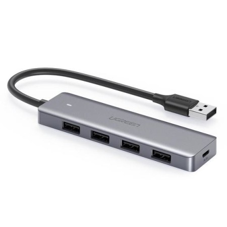 Ugreen 50985 hub de interface USB 3.2 Gen 1 (3.1 Gen 1) Type-A 5000 Mbit s Prateado