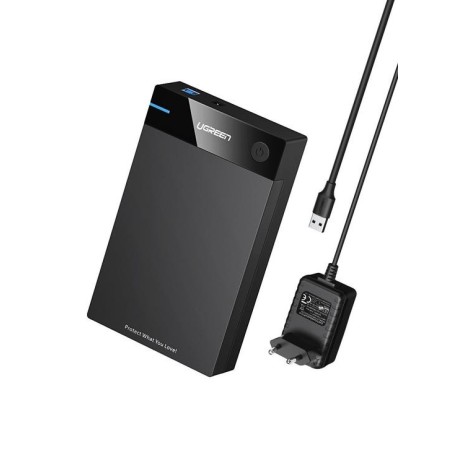 Ugreen 50422 Caixa para Discos Rígidos Compartimento HDD SSD Preto 2.5 3.5"