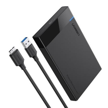 Ugreen 30848 Caixa para Discos Rígidos Compartimento HDD SSD Preto 2.5"