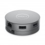 DELL DA310 Com fios USB 3.2 Gen 2 (3.1 Gen 2) Type-C Prateado