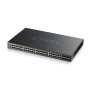 Zyxel GS2220-50HP-EU0101F switch de rede Gerido L2 Gigabit Ethernet (10 100 1000) Power over Ethernet (PoE) Preto