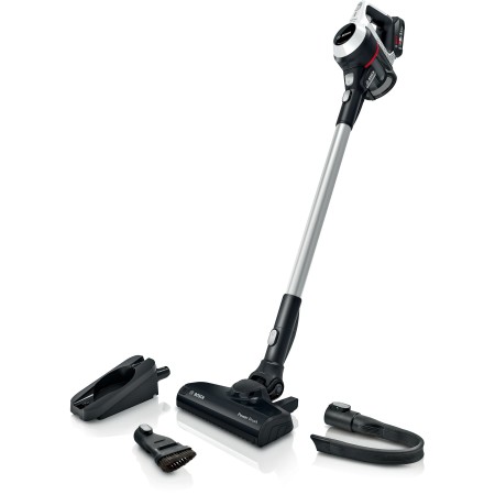 Bosch Serie 6 BCS61113 vassoura elétrica & aspirador vertical Bateria Seco Filtro de Higiene Sem bolsa 0,3 l Preto, Branco 2,5