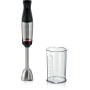 Bosch Serie 6 MSM6M610 liquidificador Varinha mágica 1000 W Preto, Aço inoxidável
