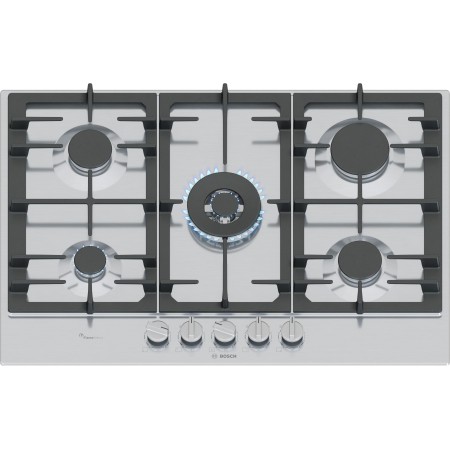 Bosch Serie 6 PCQ7A5I90 placa Aço inoxidável Embutido 75 cm Gás 5 zona(s)