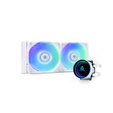 Chieftec ICEBERG 240-RGB-W Caixa de computador Refrigerador líquido all-in-one 12 cm Branco