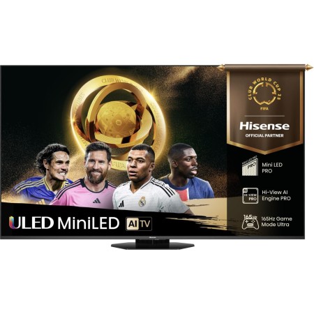 Hisense 65U8Q 165,1 cm (65") 4K Ultra HD Smart TV Wi-Fi Preto, Cinzento