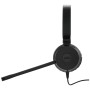 Jabra Evolve 20 SE Auscultadores Com fios Fita de cabeça Escritório Call center USB Type-C   USB Type-A Preto