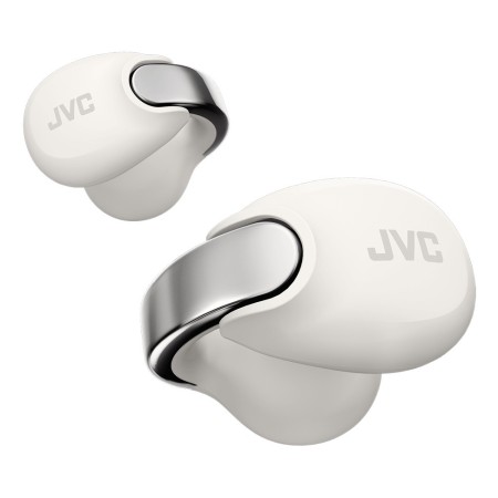 JVC HA-NP1T Auscultadores True Wireless Stereo (TWS) Gancho de orelha Chamadas Música USB Type-C Bluetooth Prateado, Branco