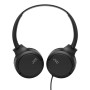 JVC HA-S33UC Auscultadores Com fios Fita de cabeça Chamadas Música USB Type-C Preto