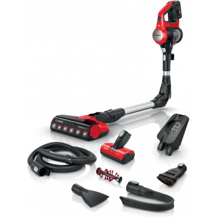 Bosch BCS711PET vassoura elétrica & aspirador vertical Bateria Seco Sem bolsa 0,3 l Preto, Vermelho 3 Ah