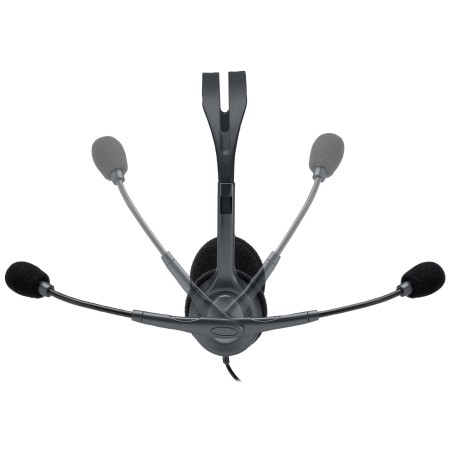 Logitech 981-000593 auscultador Auscultadores Com fios Fita de cabeça Escritório Call center Preto
