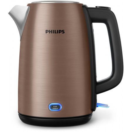 Philips Viva Collection HD9355 92 chaleira elétrica 1,7 l 2060 W Preto, Cor do cobre