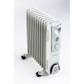 Ravanson OH-11 electric space heater Oil electric space heater Indoor White, Silver 2500 W Ravanson OH-11 electric space heater Oil electric space heater Indoor White, Silver 2500 W
