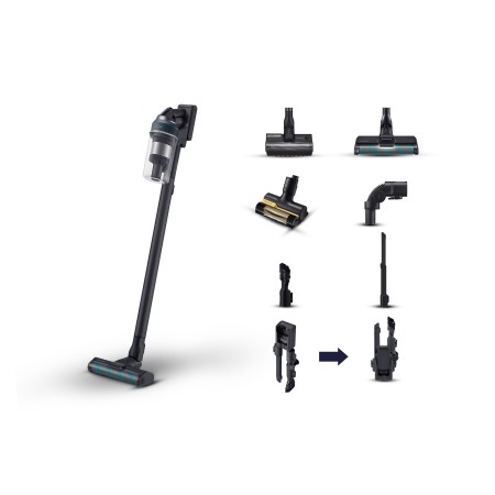 Samsung VS20C8524TB Aspirador vertical 2 em 1 Bateria Seco Sem bolsa 580 W Preto, Azul