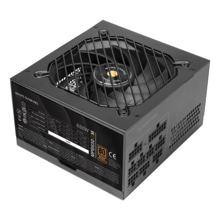 Mars Gaming MPB650SIM fonte de alimentação 650 W 24-pin ATX ATX Preto