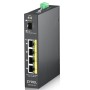 Zyxel RGS100-5P Não-gerido L2 Gigabit Ethernet (10 100 1000) Power over Ethernet (PoE) Preto