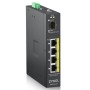 Zyxel RGS100-5P Não-gerido L2 Gigabit Ethernet (10 100 1000) Power over Ethernet (PoE) Preto
