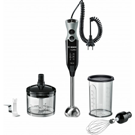 Bosch MSM67170 liquidificador Varinha mágica 750 W Preto, Prateado